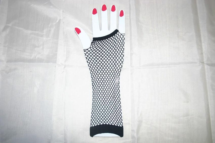 Black Fishnet Elbow Length Gloves - Sillycube Demo Shop