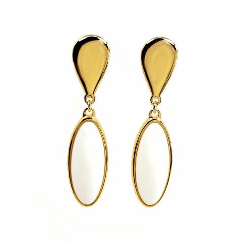 Liv - Porcelain 18k Gold Plated Earring | LISTIC