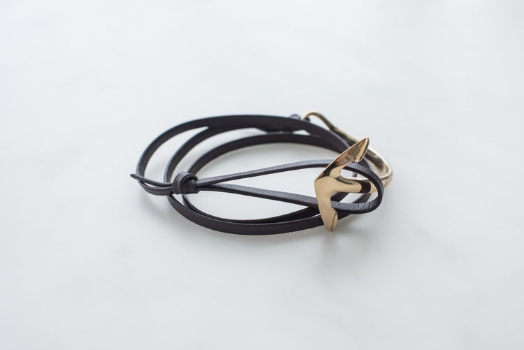 Anchor Bracelet Leather - Sillycube Demo Shop
