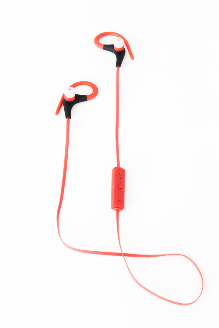 Red Bluetooth Earbuds - Sillycube Demo Shop