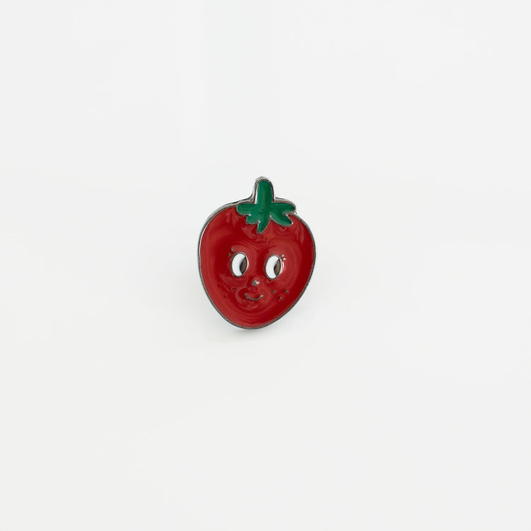 Strawberry Soft Enamel Lapel Pin - Sillycube Demo Shop