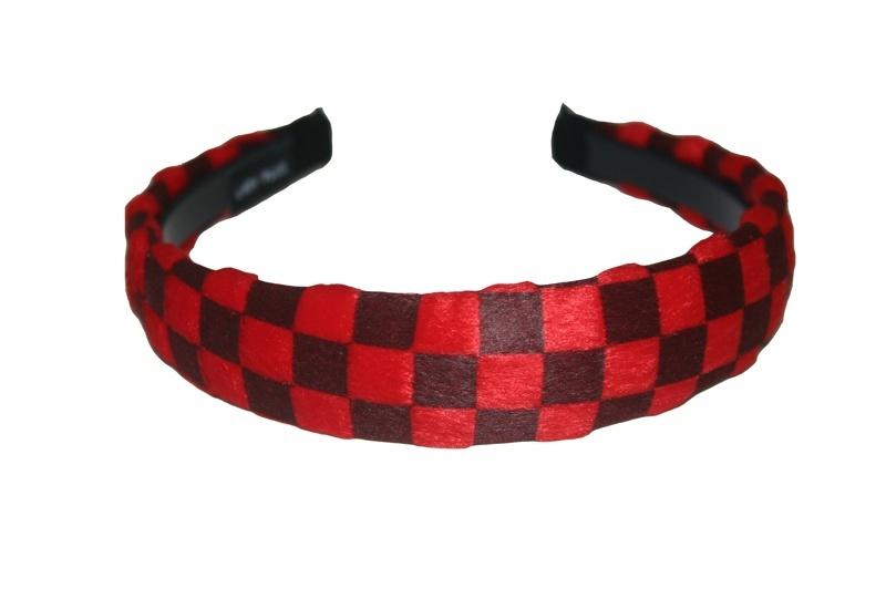 Checked Hair Band (Various Colours) - Sillycube Demo Shop
