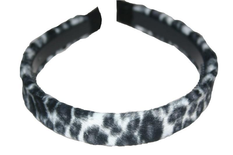 Animal Print Furry Hair Band (Various Colours) - Sillycube Demo Shop