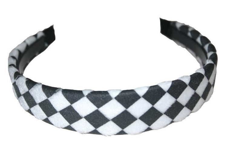 Checked Hair Band (Various Colours) - Sillycube Demo Shop