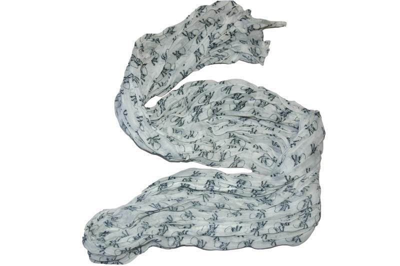 Crinkled Skull and Crossbones Scarf (Various Colours) - Sillycube Demo Shop