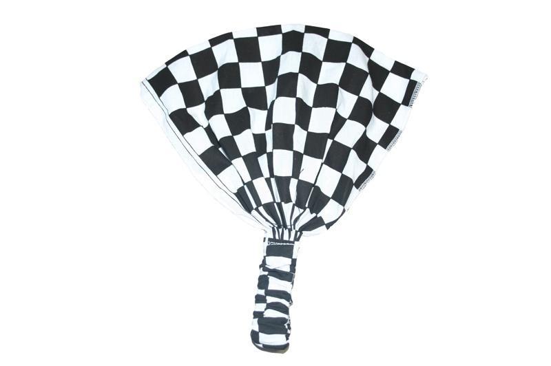 Black and White Checked Elastic Bandana - Sillycube Demo Shop