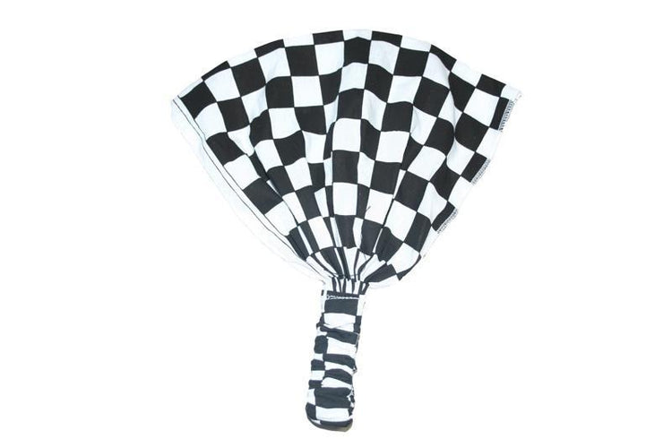Black and White Checked Elastic Bandana - Sillycube Demo Shop