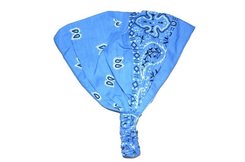 Blue Patterned Elastic Bandana - Sillycube Demo Shop