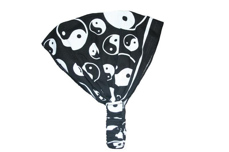 Black Ying and Yang Elastic Bandana - Sillycube Demo Shop