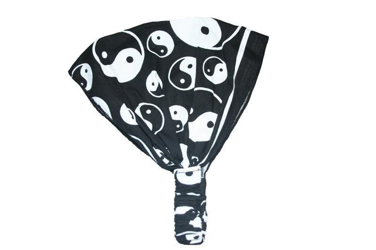 Black Ying and Yang Elastic Bandana - Sillycube Demo Shop