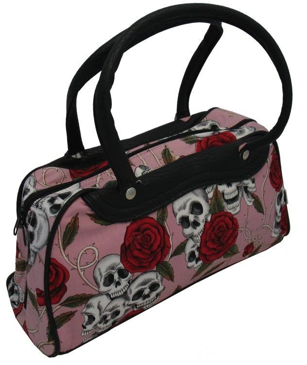 Medium Skulls and Roses Bag (Various Colours) - Sillycube Demo Shop