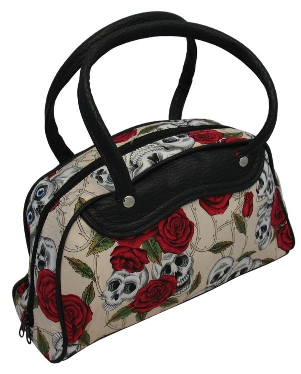 Medium Skulls and Roses Bag (Various Colours) - Sillycube Demo Shop