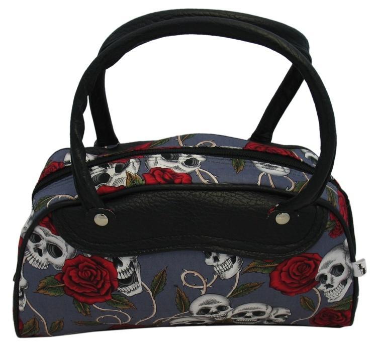 Medium Skulls and Roses Bag (Various Colours) - Sillycube Demo Shop