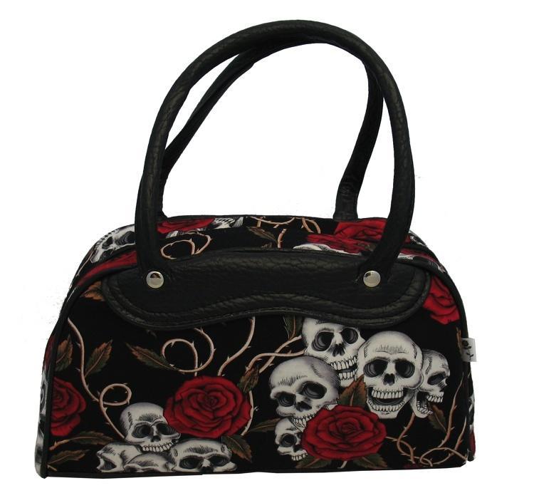 Medium Skulls and Roses Bag (Various Colours) - Sillycube Demo Shop