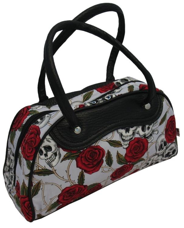 Medium Skulls and Roses Bag (Various Colours) - Sillycube Demo Shop