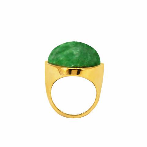 Bellis - Amazonite 18k Gold Plated Ring | LISTIC
