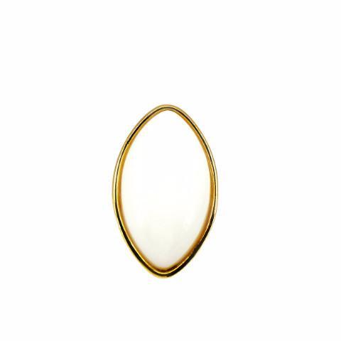 Bellis - Porcelain 18k Gold Plated Ring | LISTIC
