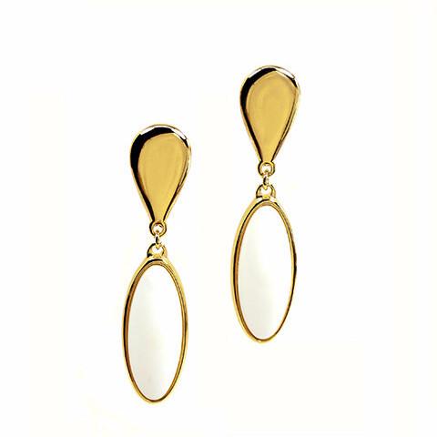 Liv - Porcelain 18k Gold Plated Earring | LISTIC