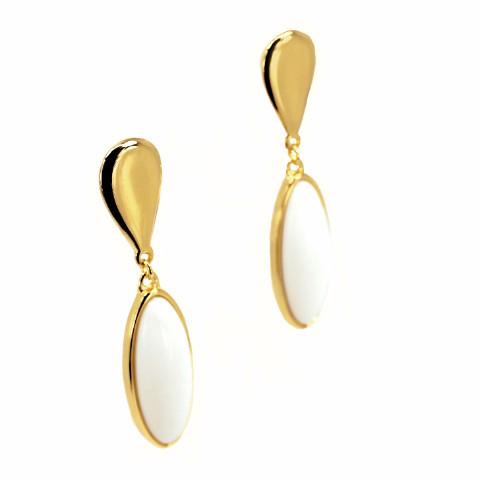 Liv - Porcelain 18k Gold Plated Earring | LISTIC