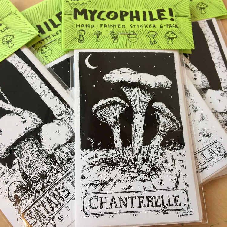 Mycophile No. 1 Mushroom Sticker 6-pack