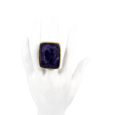 Oxalis - Sodalite 18k Gold Plated Ring