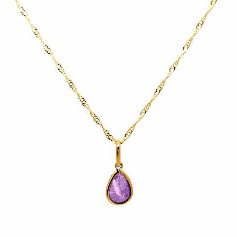 Borage - Amethyst 18k Gold Plated Necklace | LISTIC