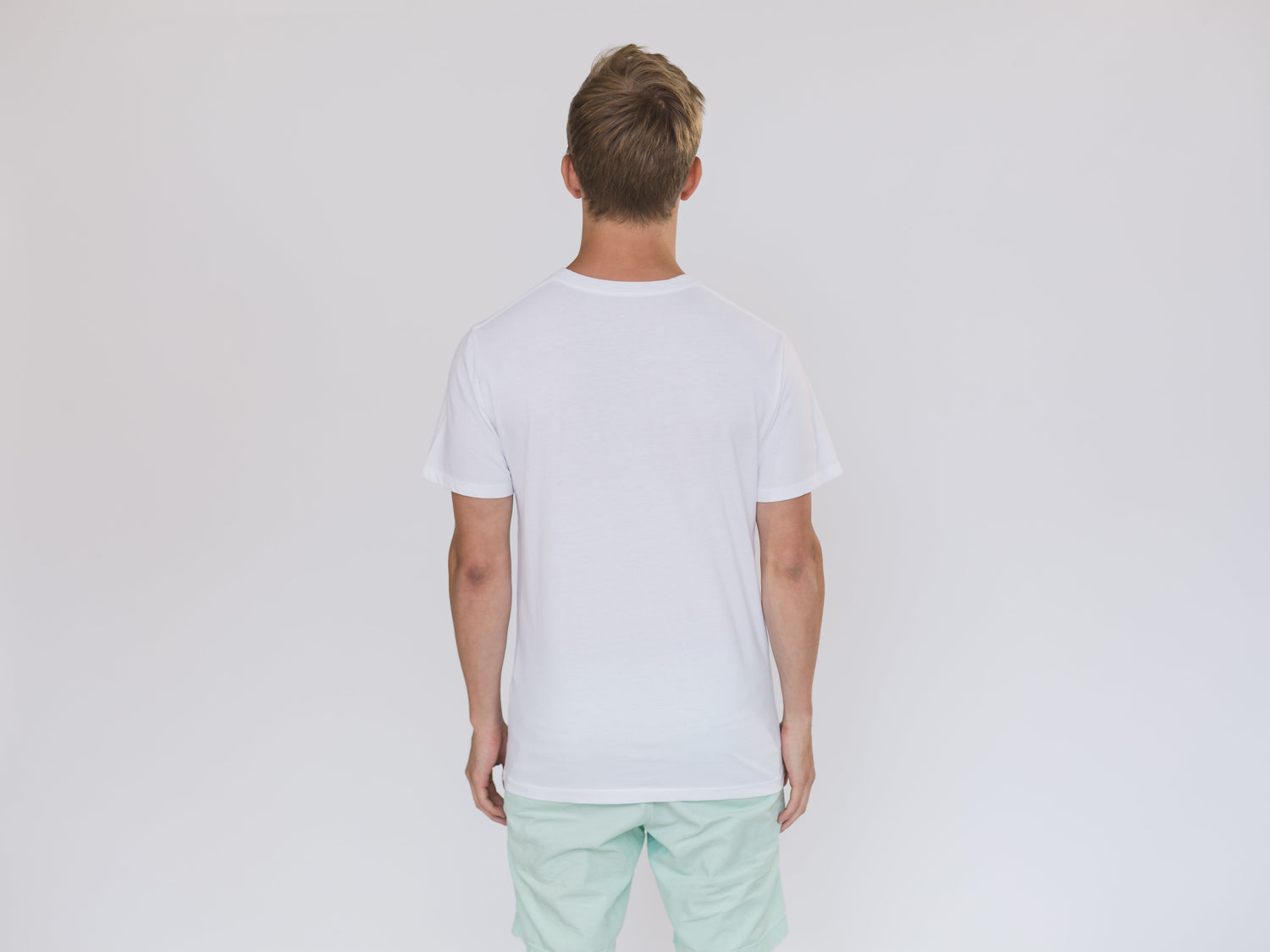 Back Of Mens White Shirt - Sillycube Demo Shop
