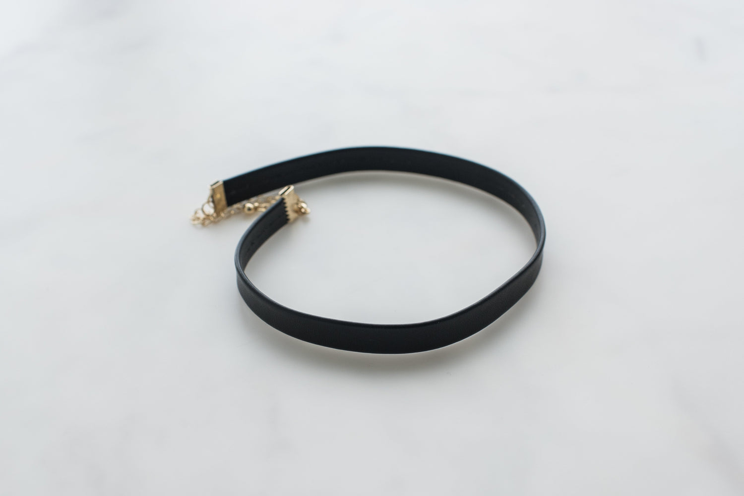Black Leather Choker Necklace - Sillycube Demo Shop