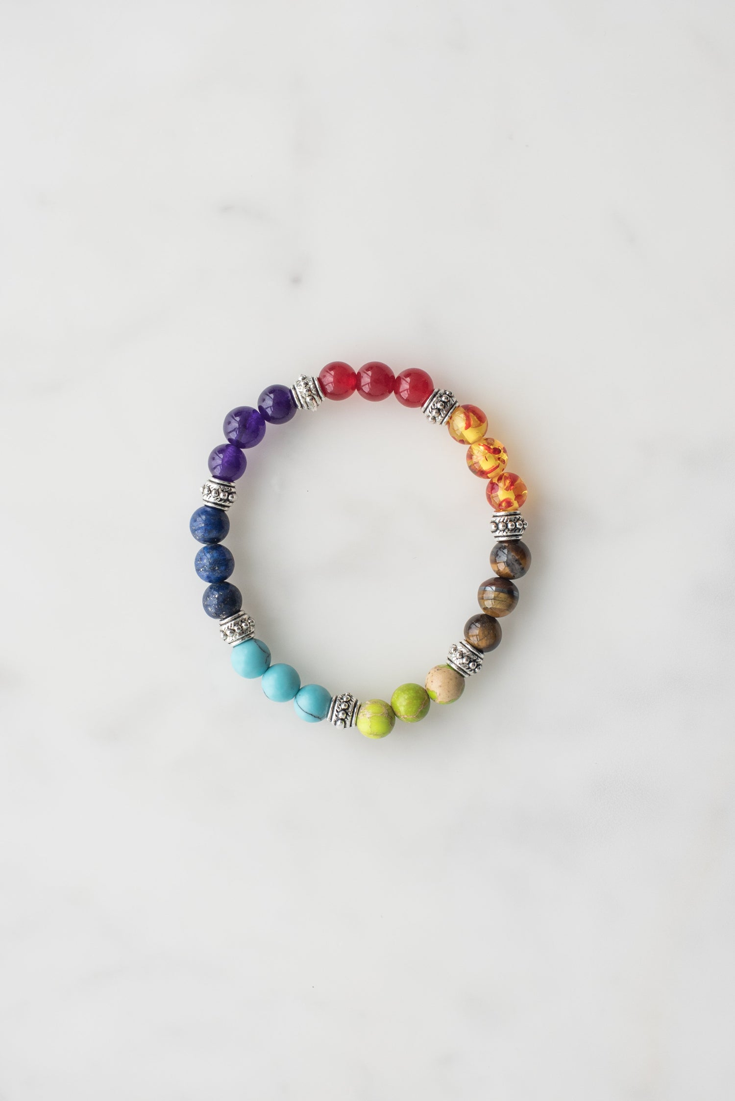 Chakra Bracelet On Marble - Sillycube Demo Shop