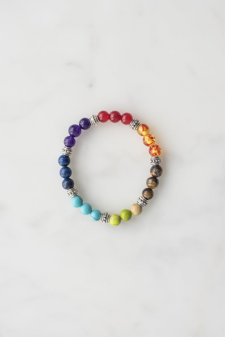 Chakra Bracelet On Marble - Sillycube Demo Shop