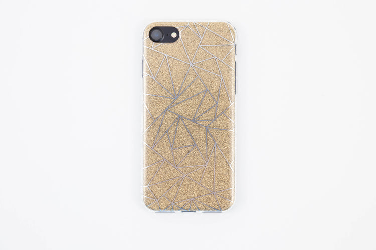 Gold Glitter Pattern iPhone Case - Sillycube Demo Shop