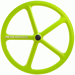 700C Aerospoke - Lime Green Front - Sillycube Demo Shop