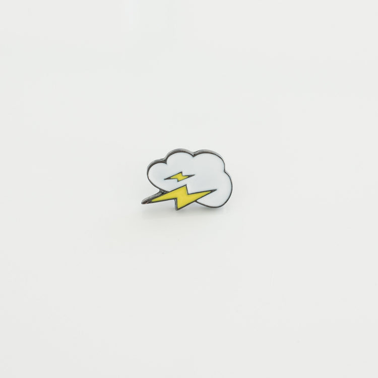 Lightning Hard Enamel Lapel Pin - Sillycube Demo Shop