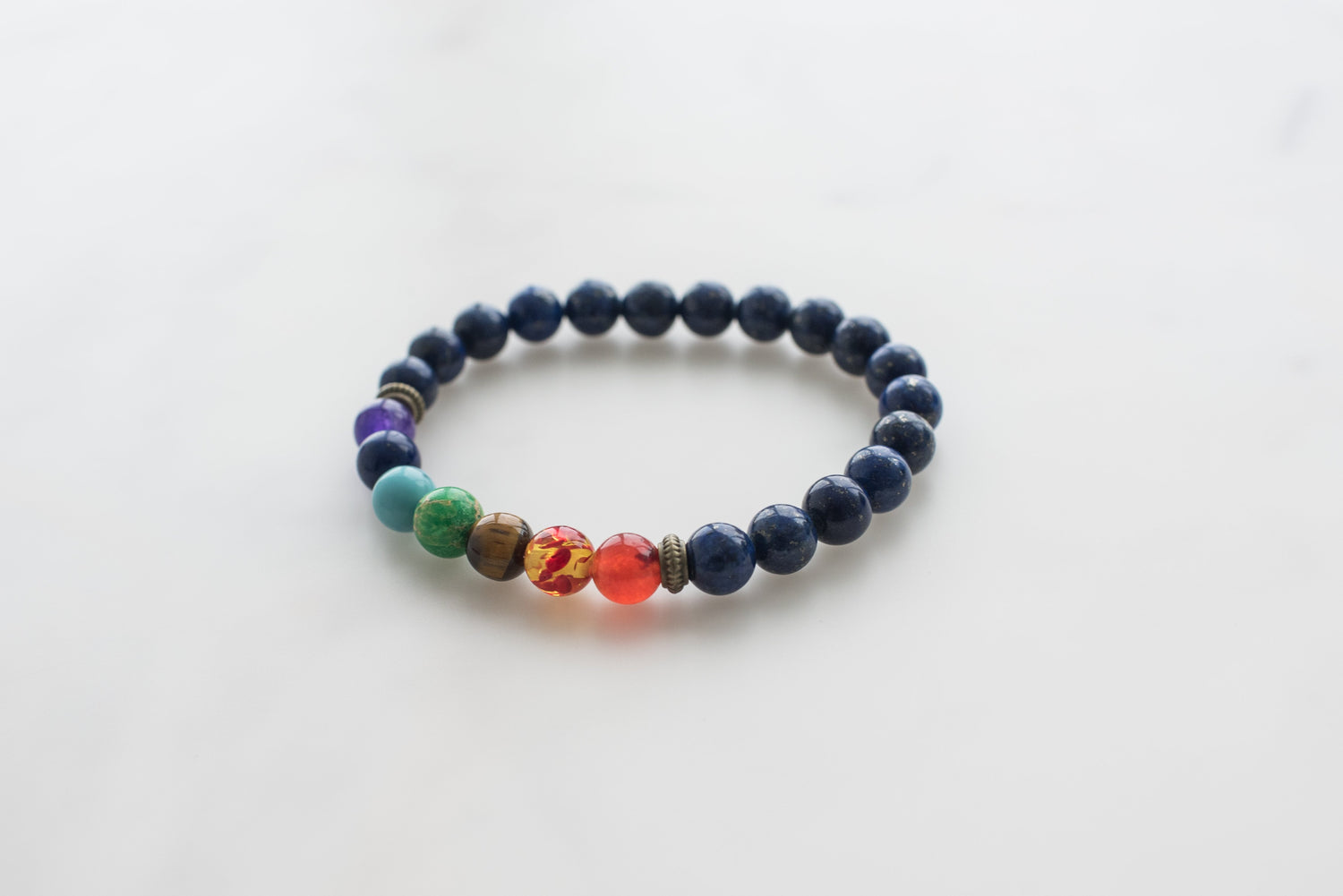 Navy Blue Chakra Bracelet - Sillycube Demo Shop