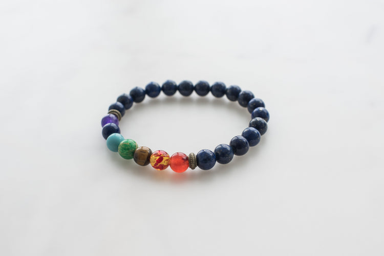 Navy Blue Chakra Bracelet - Sillycube Demo Shop