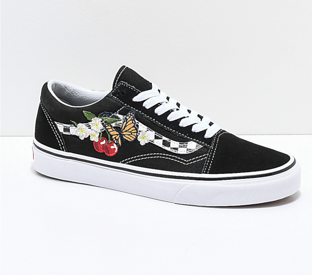 Vans with store cherry and butterfly